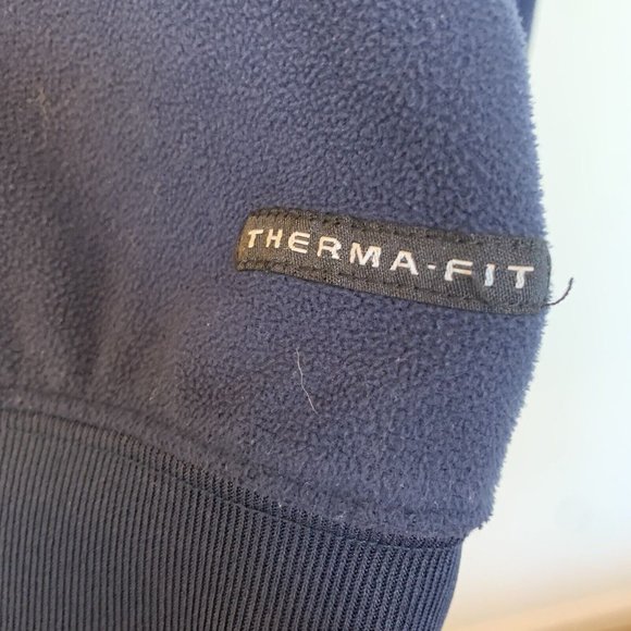 Nike Golf Mens Therma fit Fleece Pullover Navy Blue size large - Picture 2 of 9